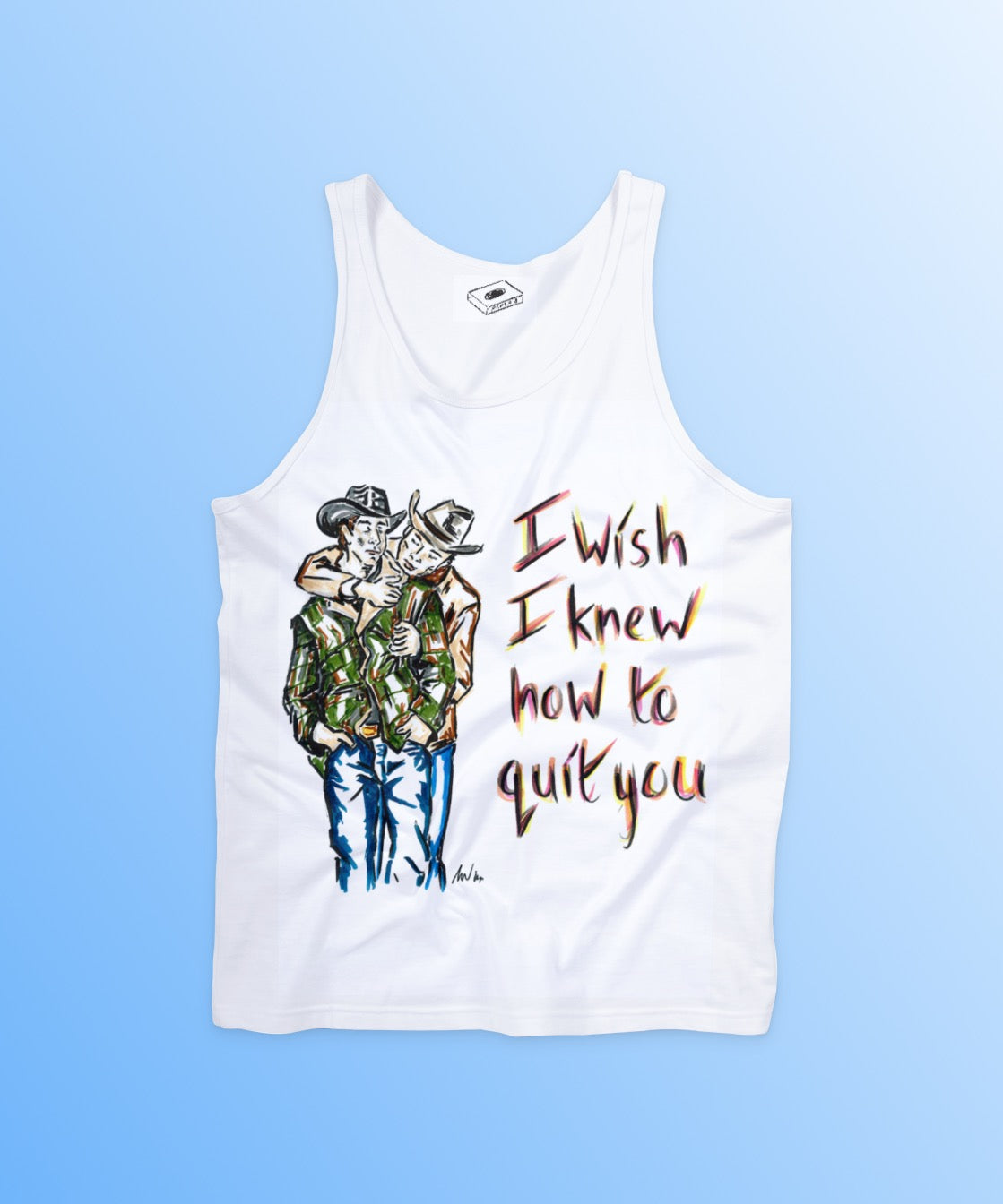 BROKEBACK MOUNTAIN line drawing tank