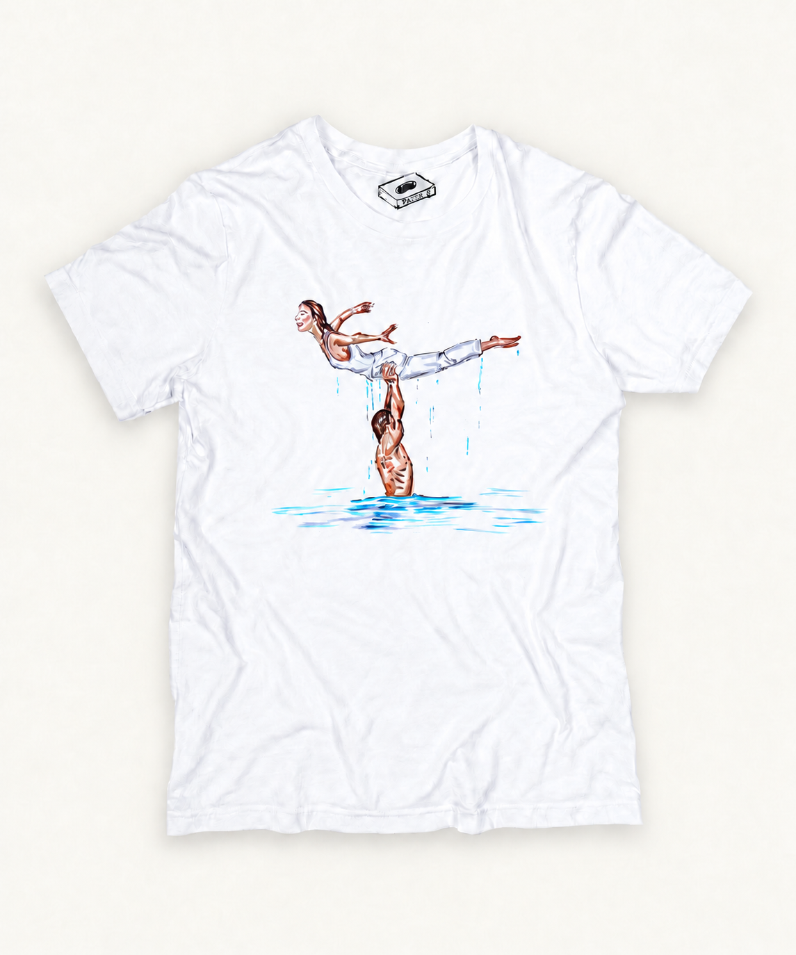 DIRTY DANCING — THE LAKE LIFT T-SHIRT included in matching tee and framed print bundle