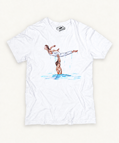 DIRTY DANCING — THE LAKE LIFT T-SHIRT included in matching tee and framed print bundle