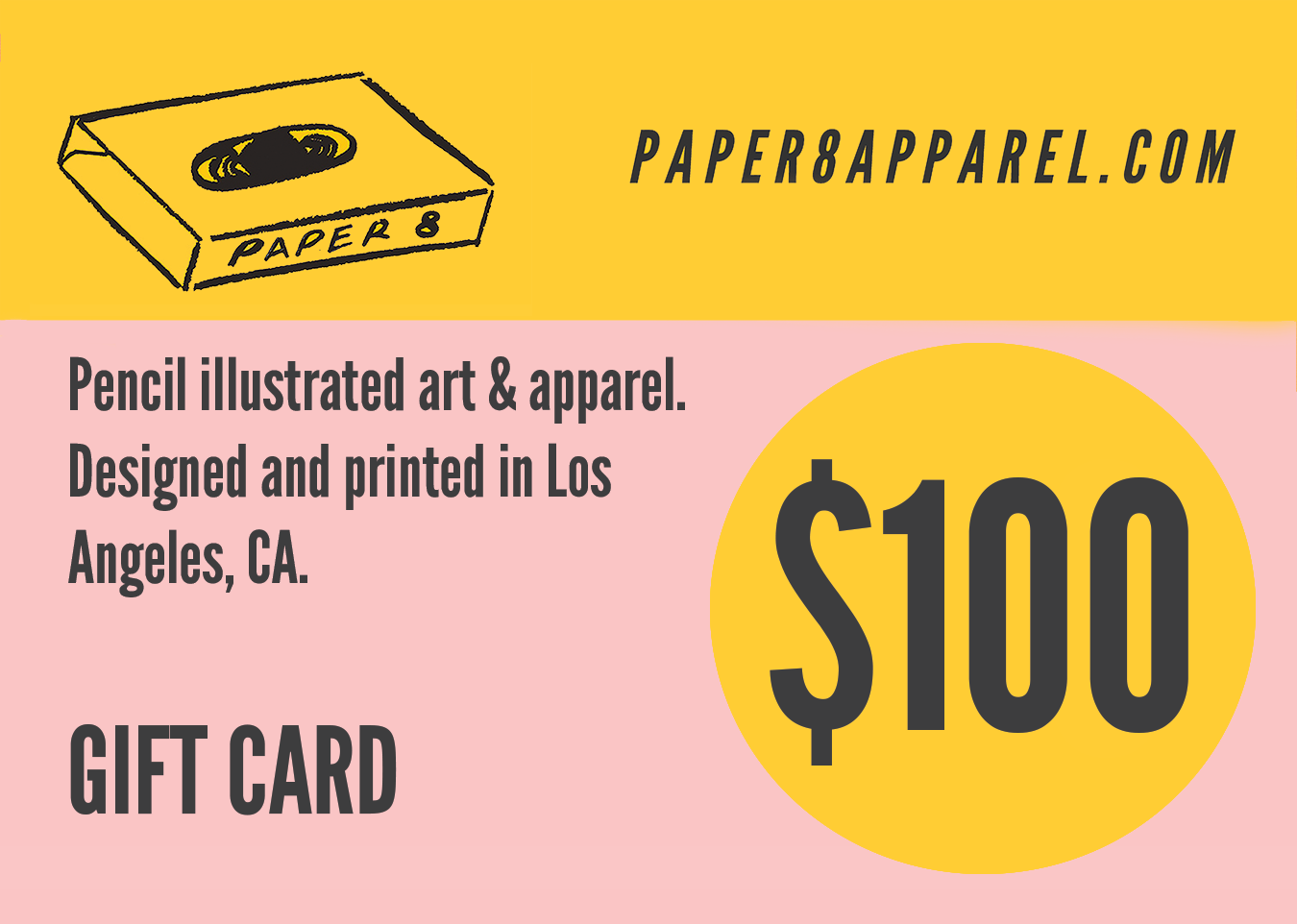 PAPER8 Gift Card