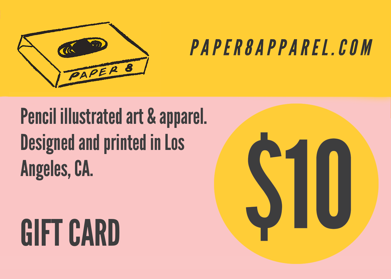 PAPER8 Gift Card