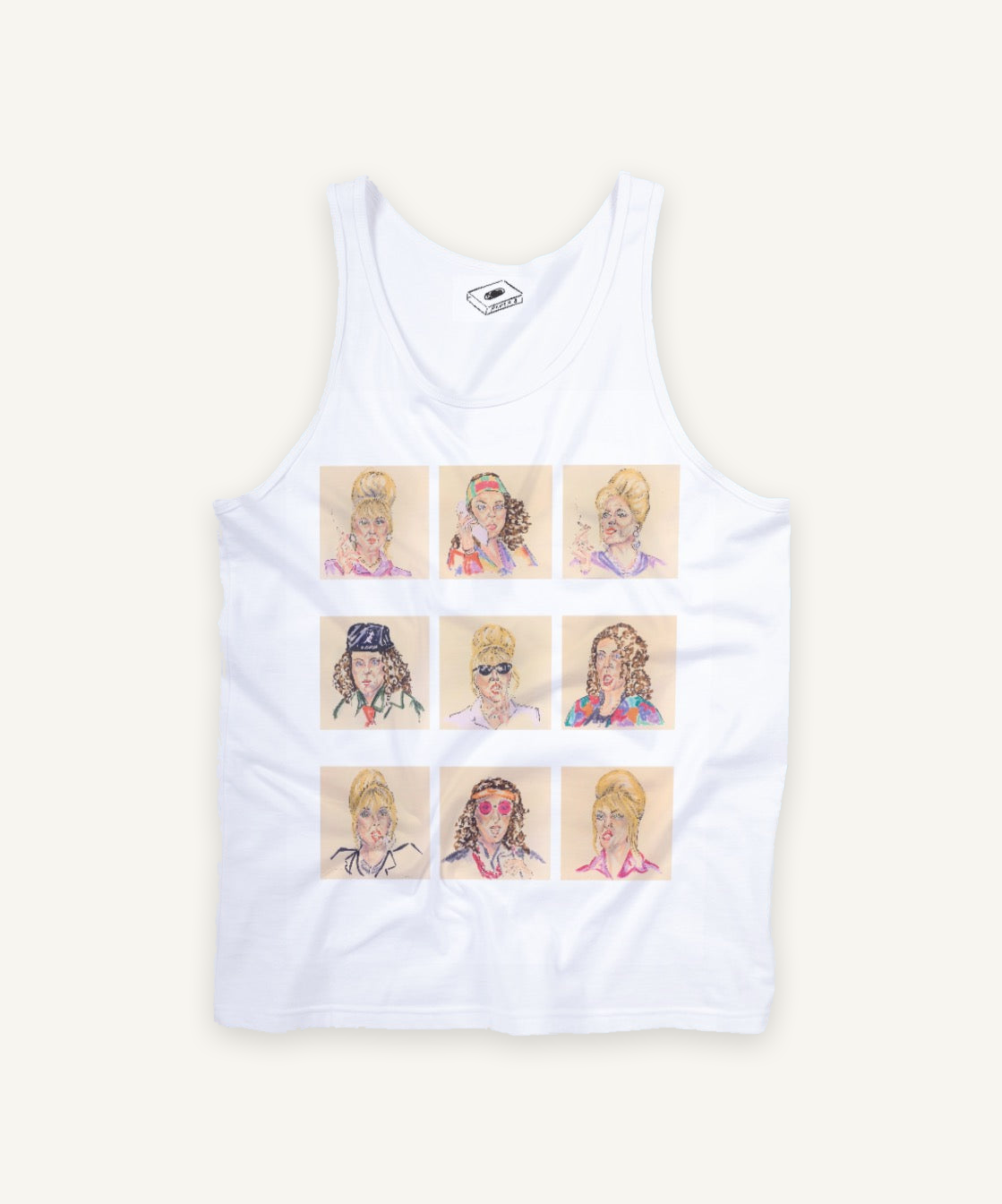 ABSOLUTELY FABULOUS tank tank top on ivory background with natural shadow