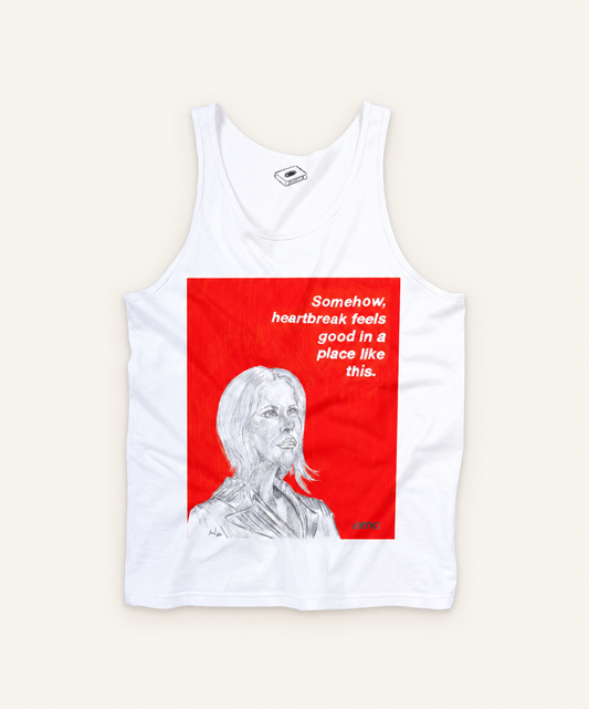 Tank top on ivory background