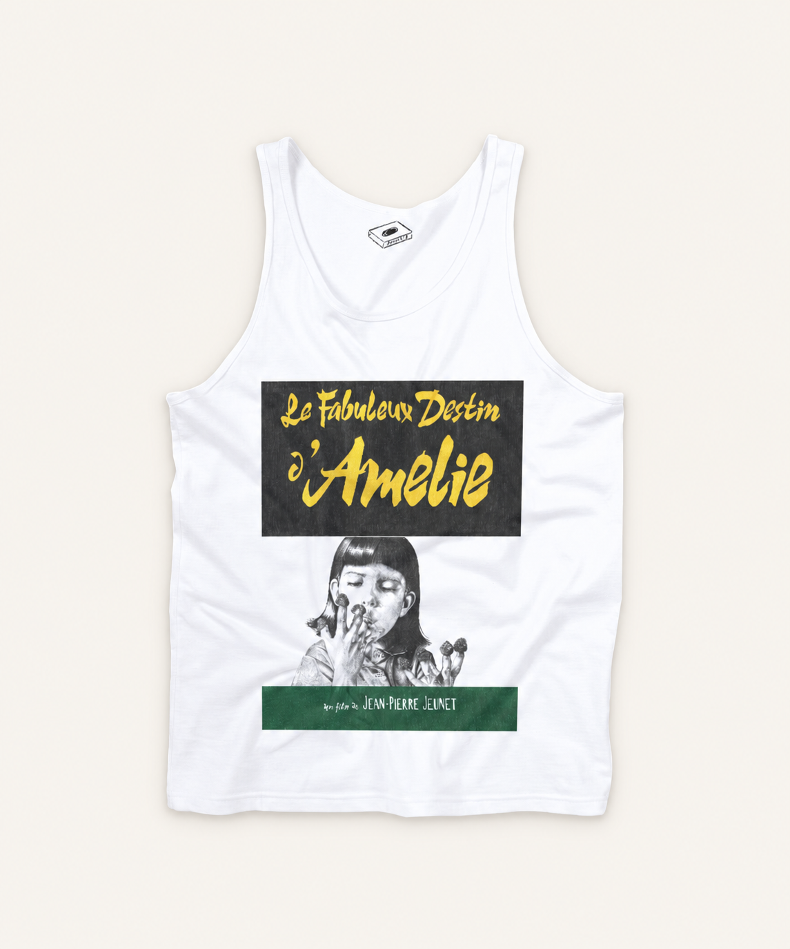 Tank top on ivory background