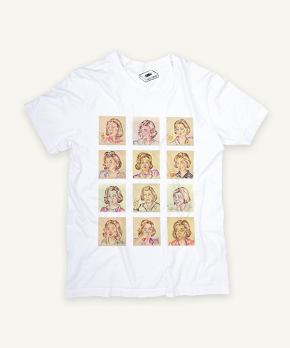arrested development lucille bluth x 12 T-shirt on ivory background with natural shadow