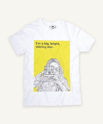 boogie nights T-shirt on ivory background with natural shadow