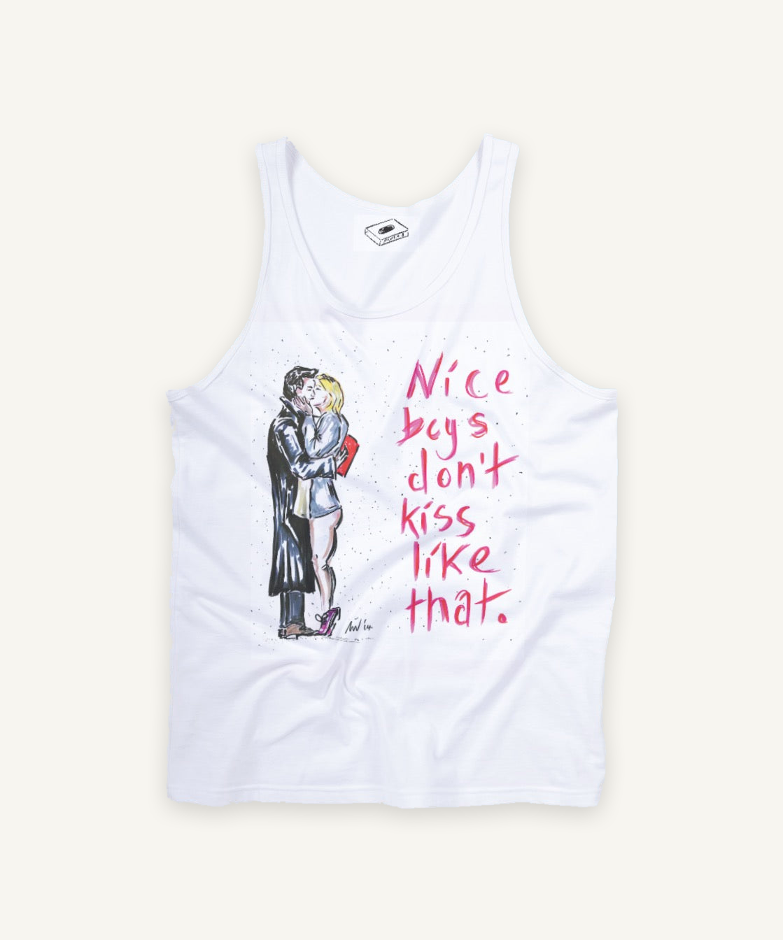 BRIDGET JONES DIARY tank tank top on ivory background with natural shadow