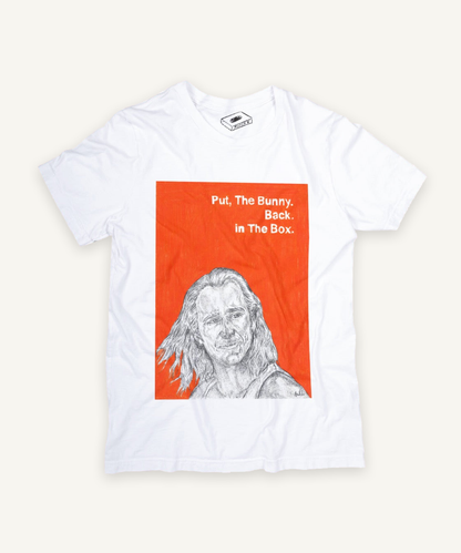 con air T-shirt on ivory background with natural shadow