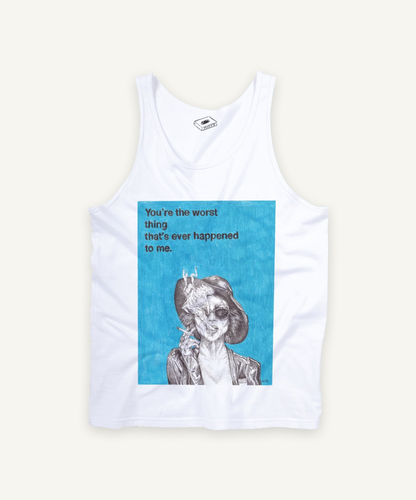 FIGHT CLUB  //  MARLA tank tank top on ivory background with natural shadow