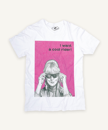 grease 2 T-shirt on ivory background with natural shadow