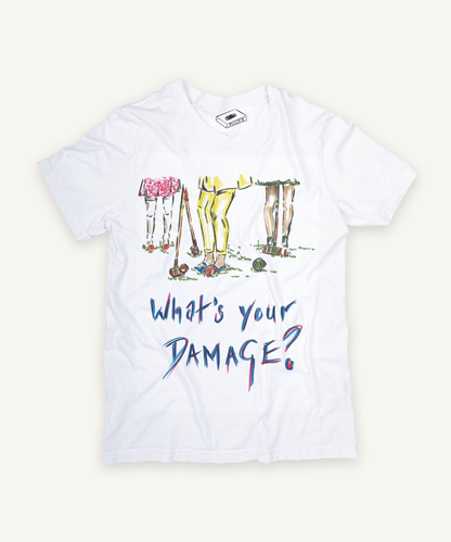heathers T-shirt on ivory background with natural shadow