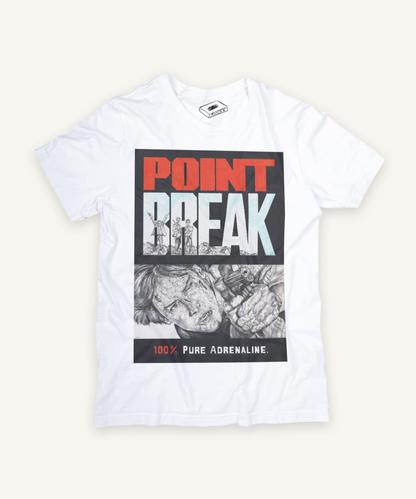 point break T-shirt on ivory background with natural shadow