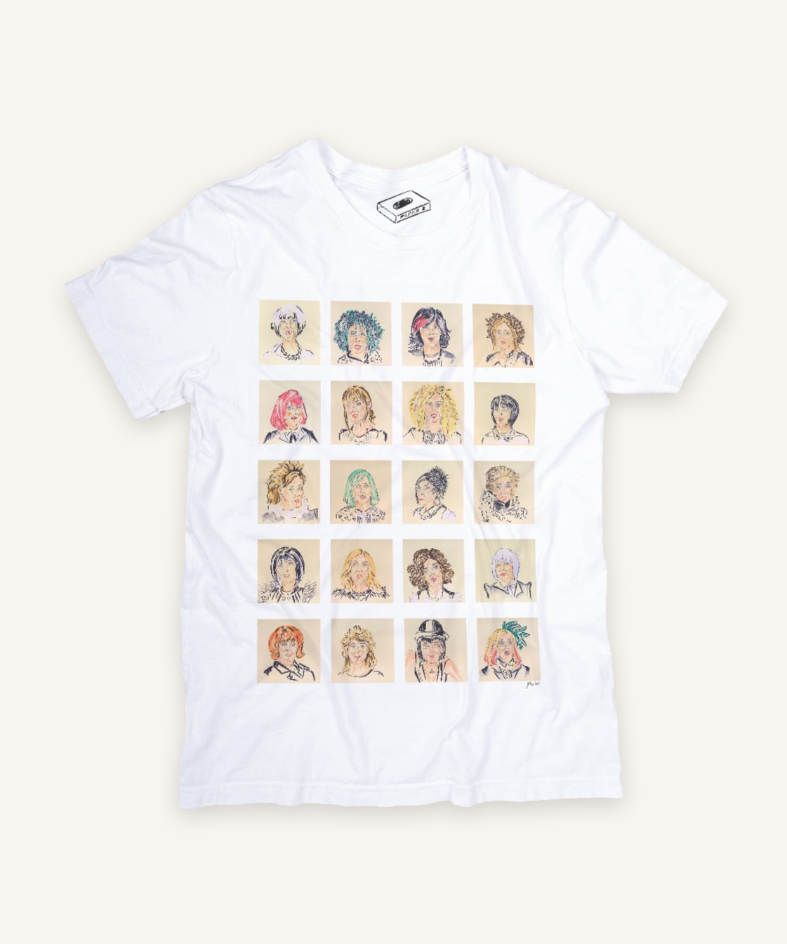 schitts creek moira rose x 20 T-shirt on ivory background with natural shadow