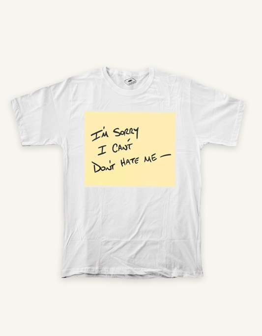 Sex & the City T-shirt on ivory background with natural shadow