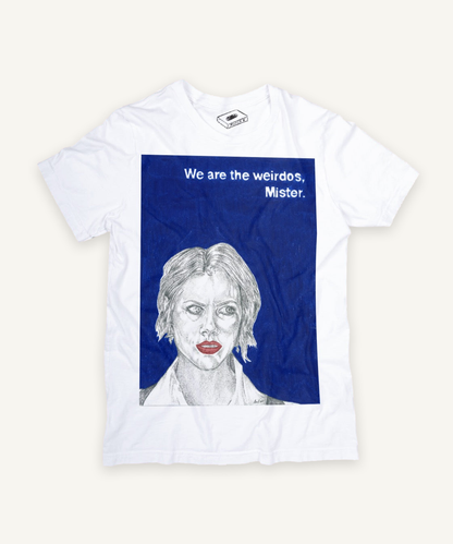 the craft T-shirt on ivory background with natural shadow