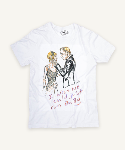 the great gatsby T-shirt on ivory background with natural shadow