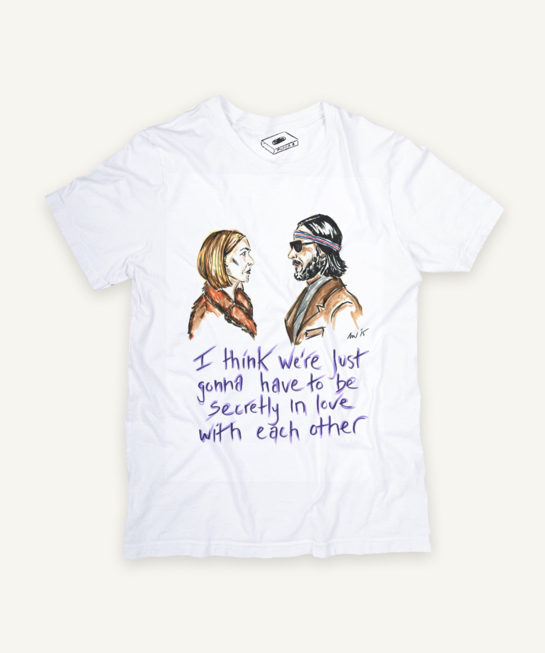the royal tenembaums 2 T-shirt on ivory background with natural shadow