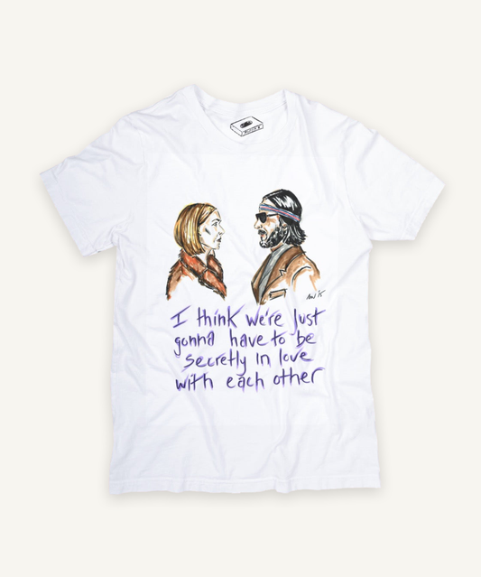the royal tenembaums 2 T-shirt on ivory background with natural shadow