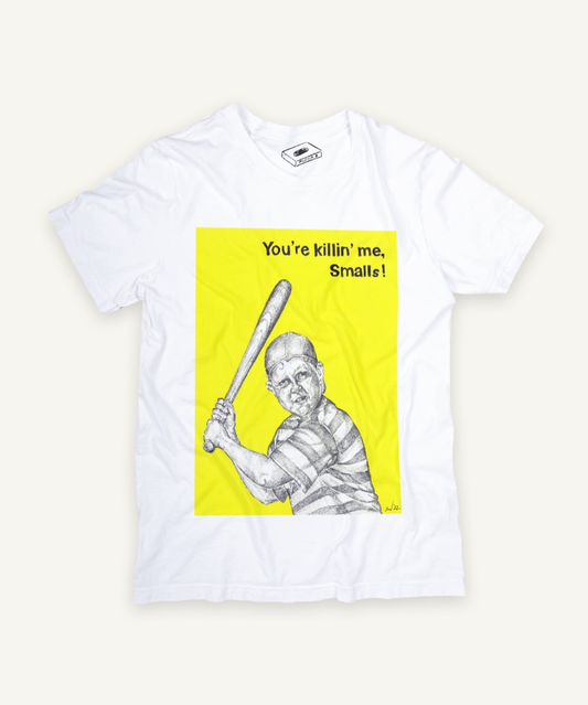 the sandlot T-shirt on ivory background with natural shadow
