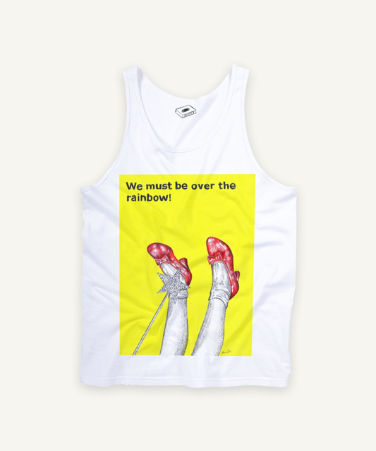 THE WIZARD OF OZ tank tank top on ivory background with natural shadow