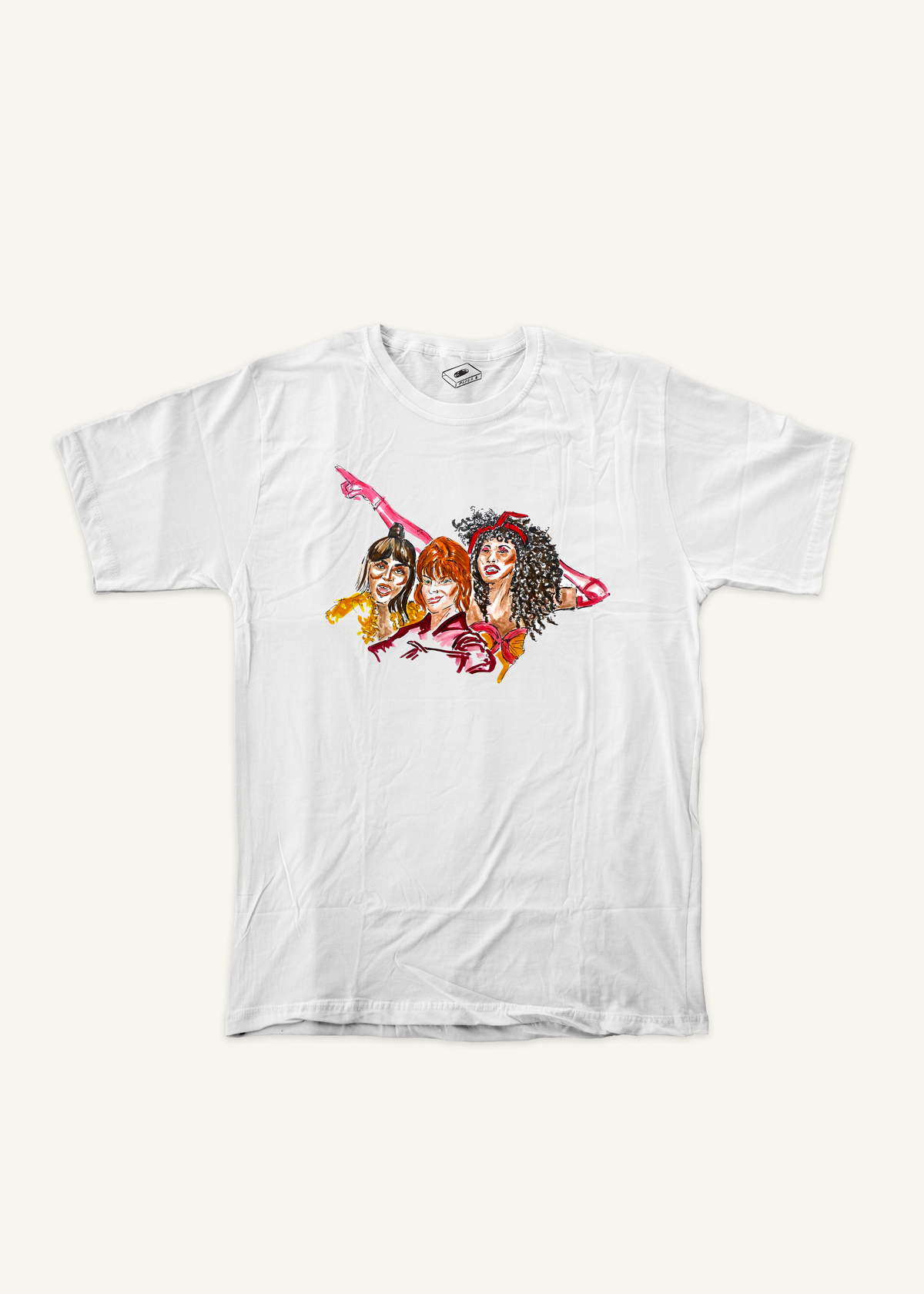 TO WONG FOO T-SHIRT T-shirt on ivory background with natural shadow