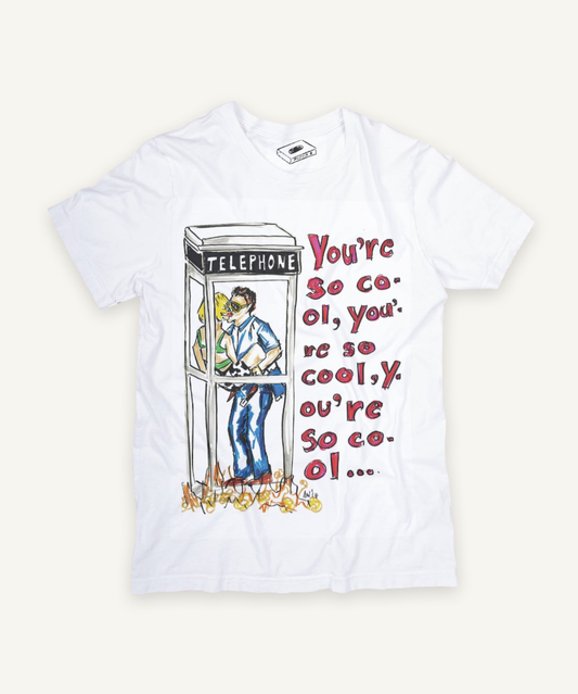 true romance youre so cool T-shirt on ivory background with natural shadow
