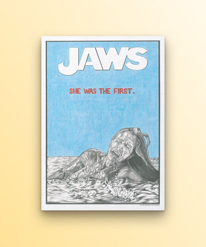 Jaws PRINT (12 x 16) - Art Print