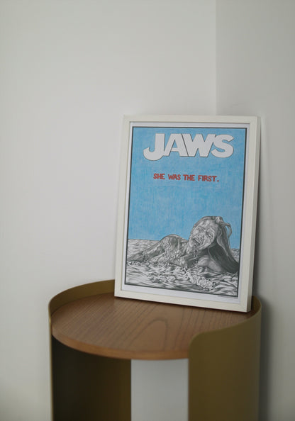 Jaws PRINT (12 x 16) - Art Print