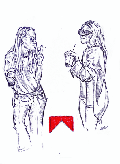 MK + ASHLEY + SMOKING + STARBUCKS sweatshirt - Sweatshirt