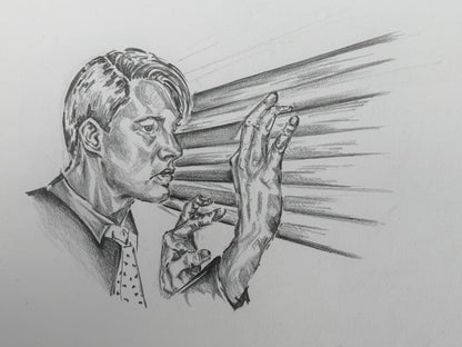 Original Blue Velvet drawing // DAVID LYNCH series 10 of 26 - Art Print