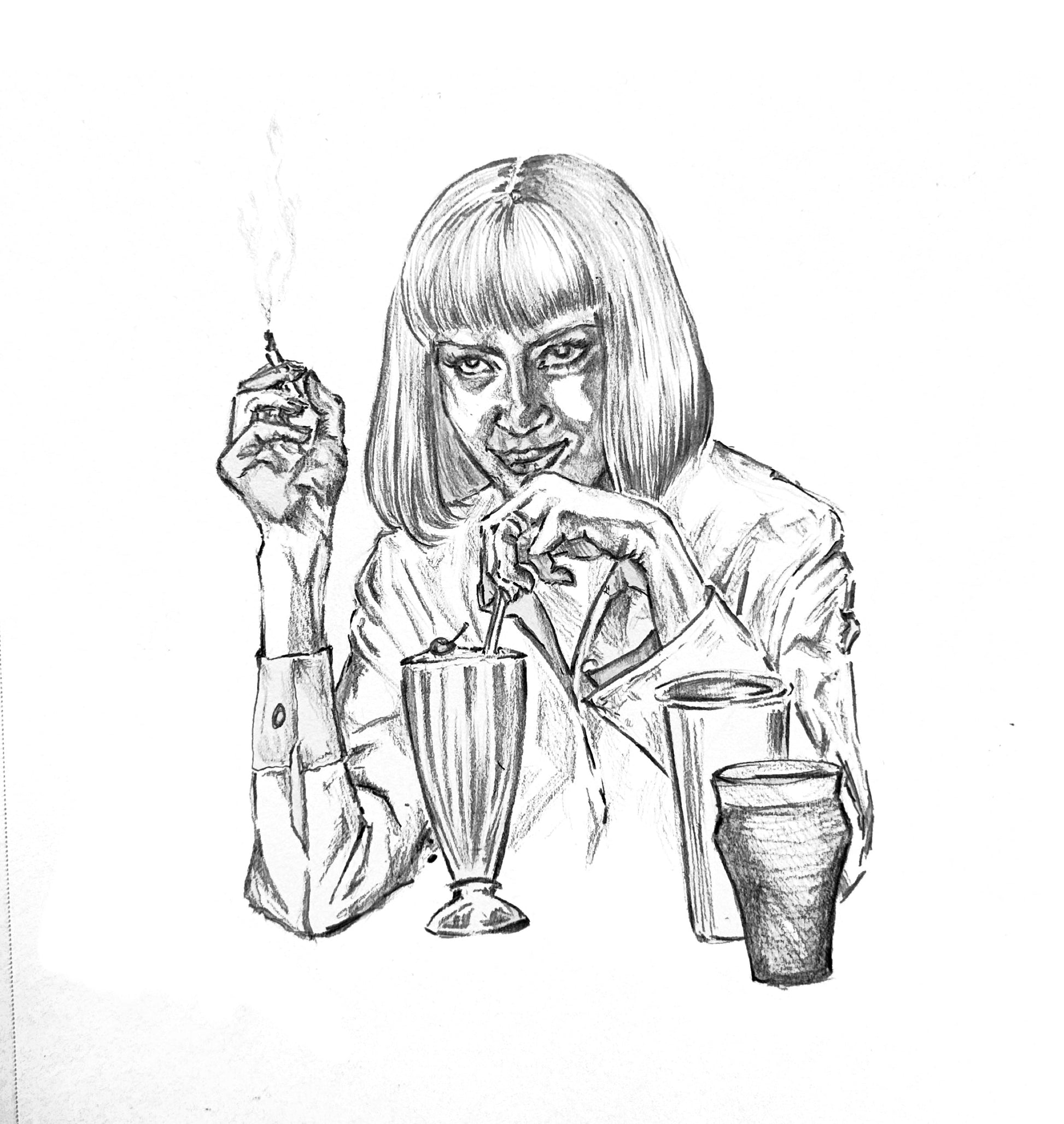 Original Mia Wallace - Art Print