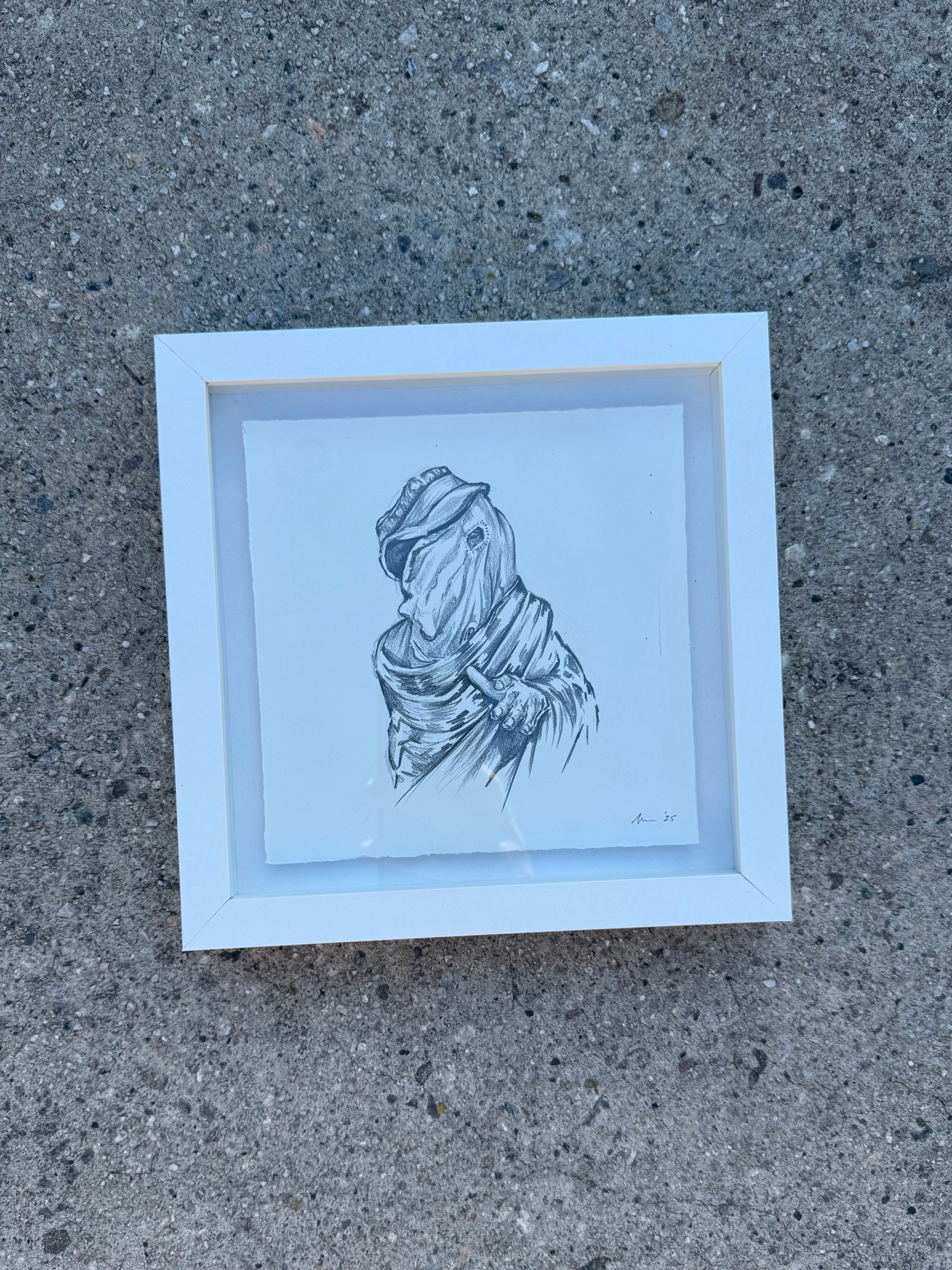 Original The Elephant Man drawing // DAVID LYNCH series 6 of 26