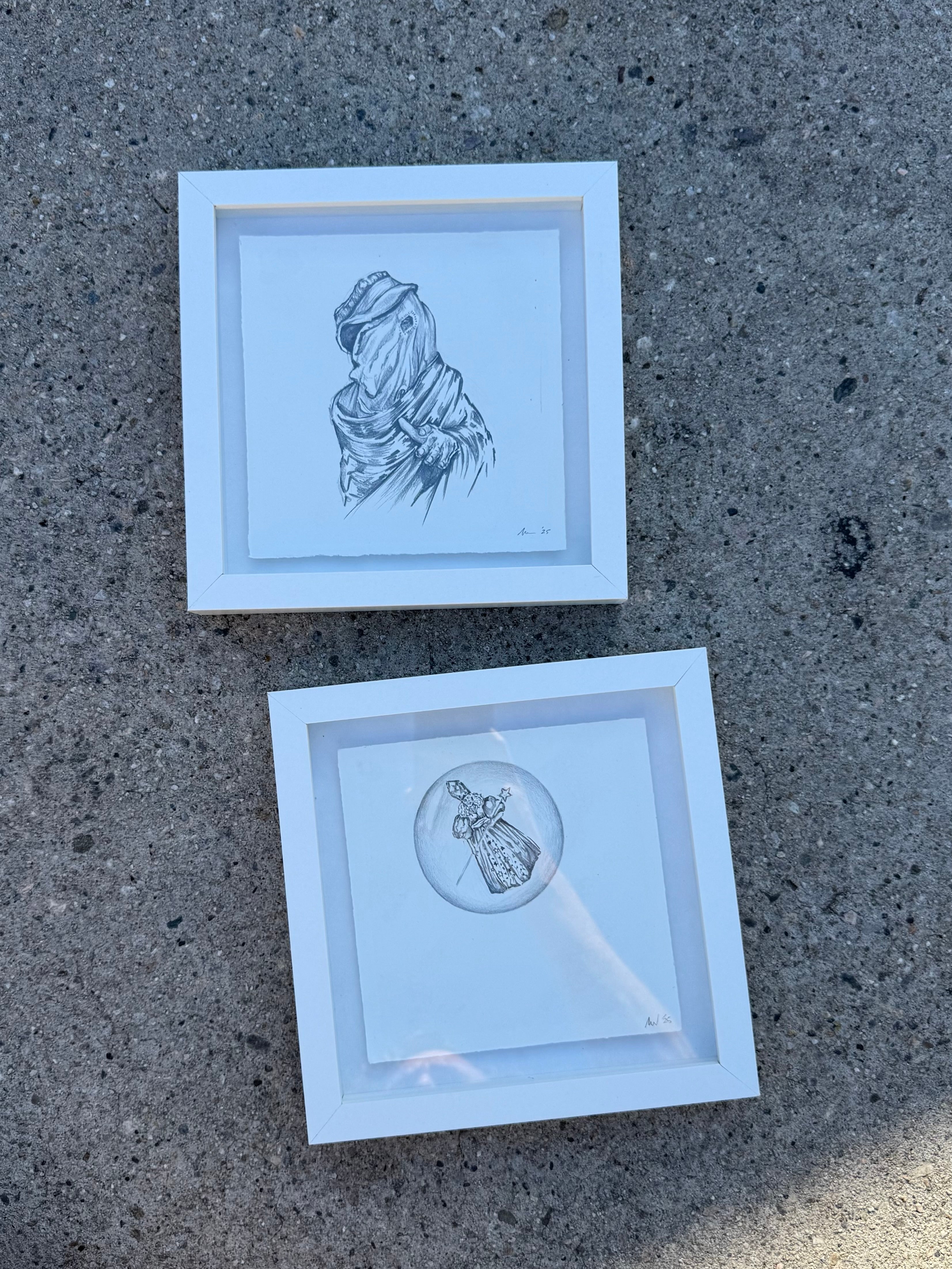 Original The Elephant Man drawing // DAVID LYNCH series 6 of 26