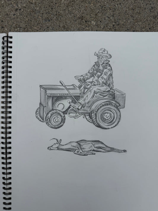 Original The Straight Story drawing // DAVID LYNCH series 25 of 26 - Art Print