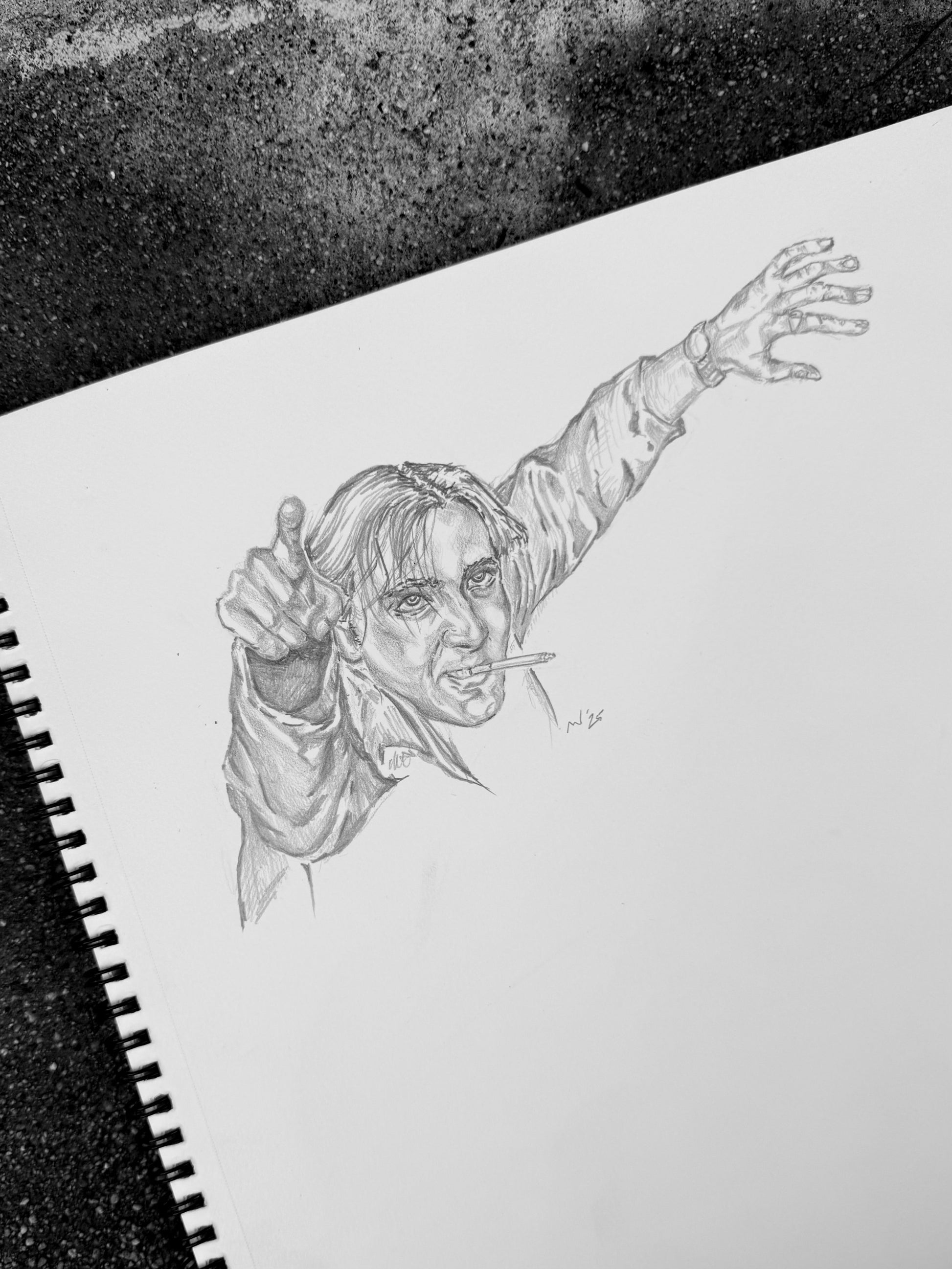 Original Wild at Heart drawing // DAVID LYNCH series 12 of 26 - Art Print