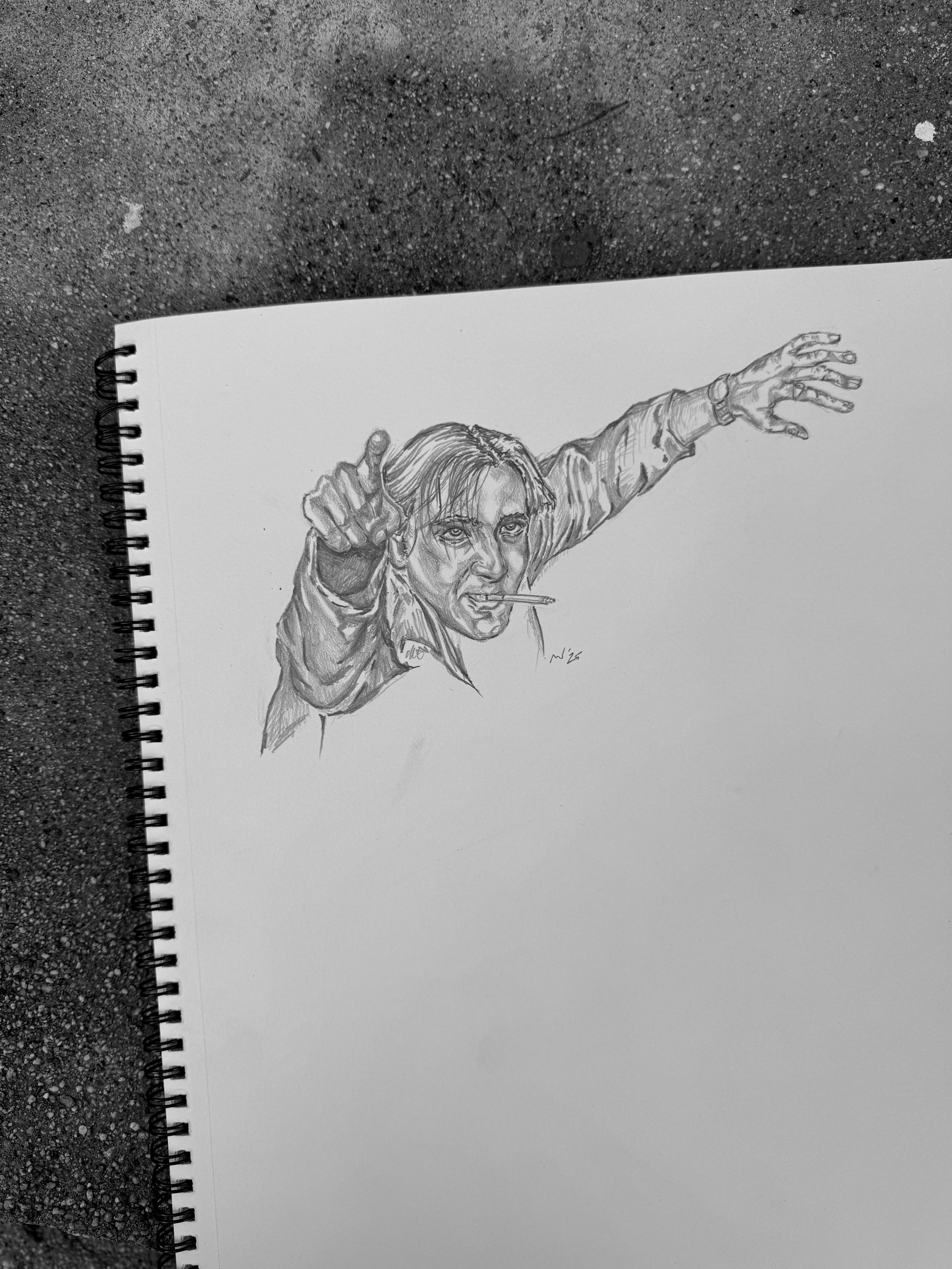 Original Wild at Heart drawing // DAVID LYNCH series 12 of 26 - Art Print