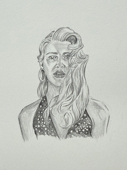 Original Wild at Heart drawing // DAVID LYNCH series 13 of 26 - Art Print