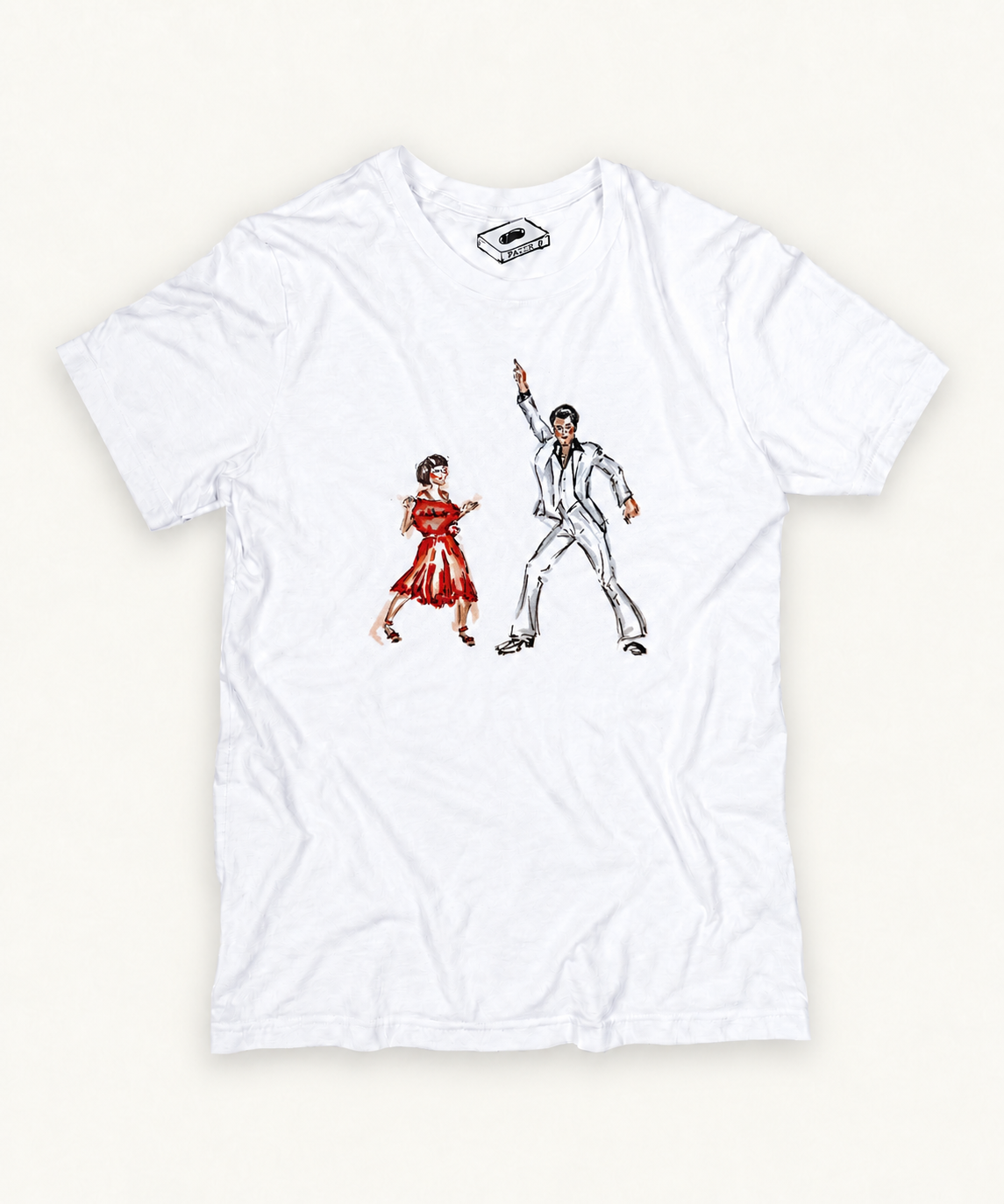 SATURDAY NIGHT FEVER T-SHIRT included in matching tee and framed print bundle