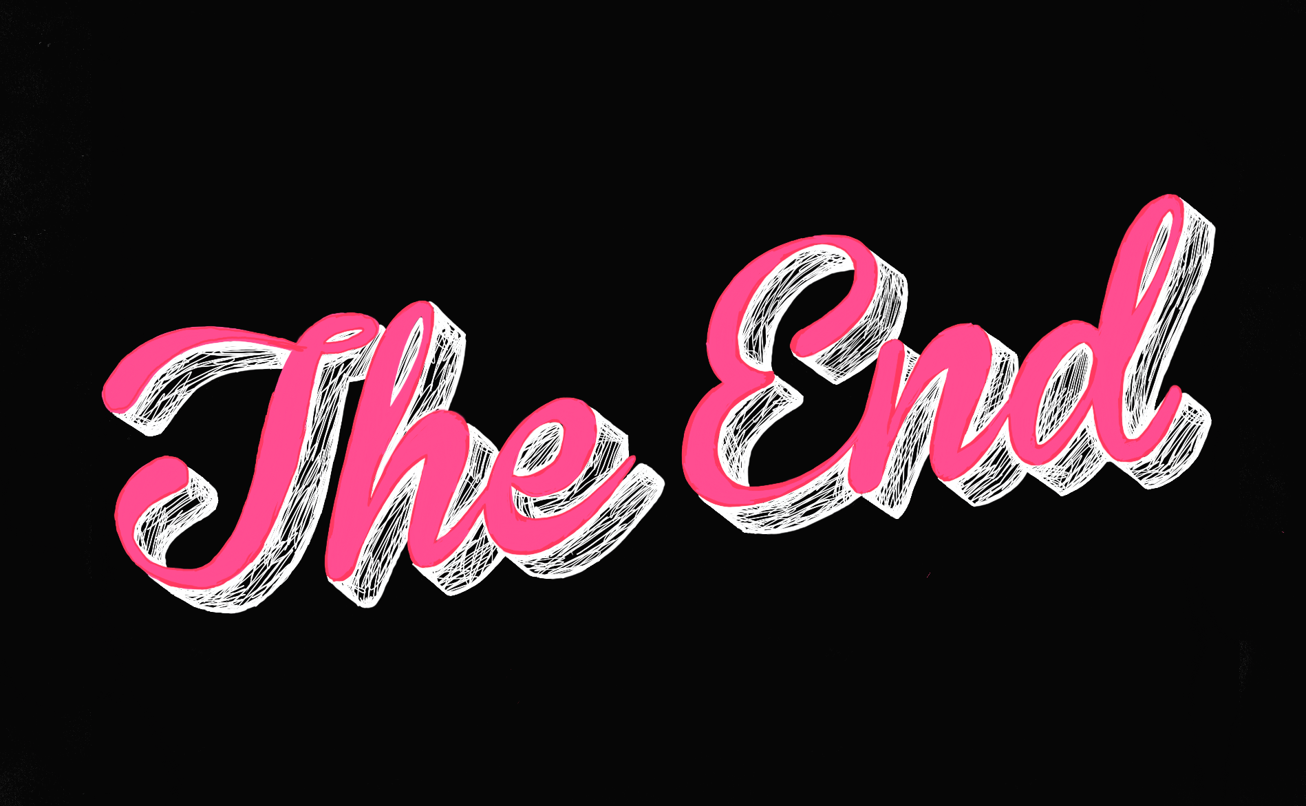 The End PRINT (12 x 16) - Art Print