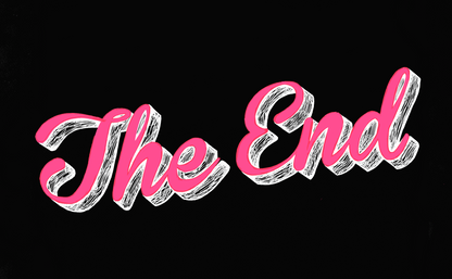 The End PRINT (12 x 16) - Art Print