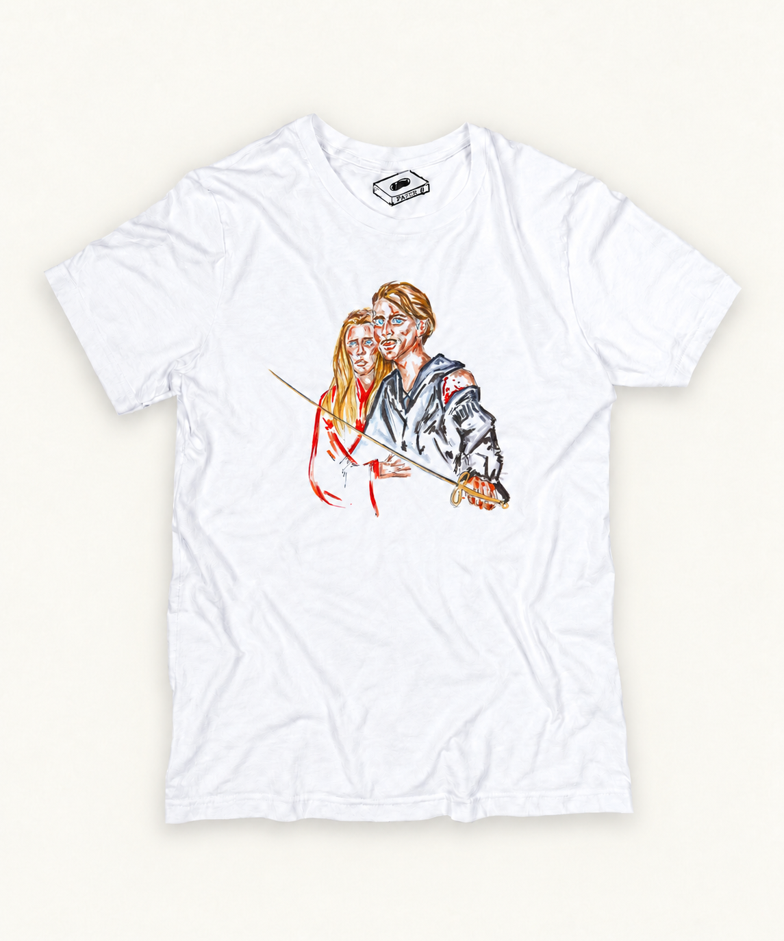 THE PRINCESS BRIDE — WESTLEY & BUTTERCUP T-SHIRT included in matching tee and framed print bundle