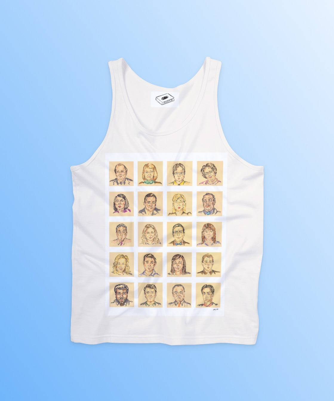 THE OFFICE // 20 POST ITS tank