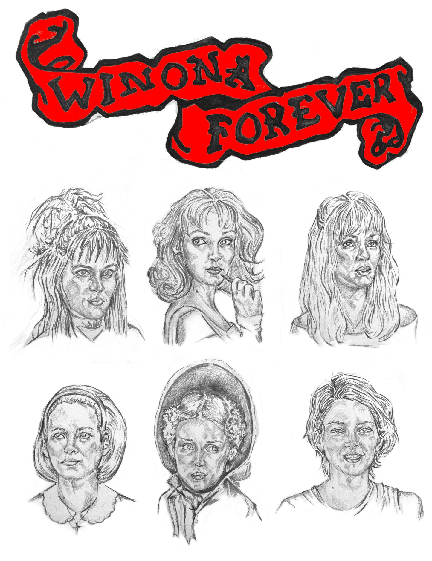 Winona Forever - XS / Red Scroll - T-Shirt